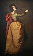 GRAMATICA, Antiveduto Saint Ursula oil painting on canvas